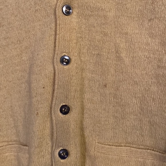 Vintage Barclay 100% Lambs Wool Yellow Sweater Vest - Picture 3 of 6